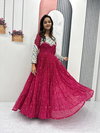 Pc N42 Faux Georgette With Gamathi Work With Kodi Lace Readymade Gown Wholesale Suppliers In Mumbai